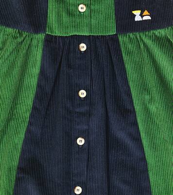Patchwork cotton corduroy dress | Bobo Choses