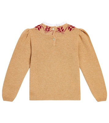 Lidia wool-blend intarsia sweater | La Coqueta