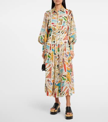 Robe chemise Star Man en lin | Alémais