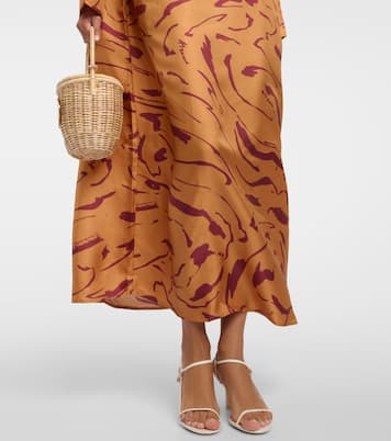 Bedrucktes Maxikleid Valencia aus Seide | Asceno