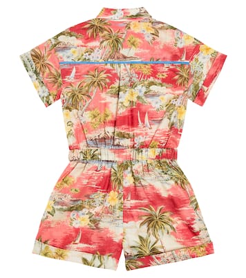 Alight printed cotton playsuit | Zimmermann Kids