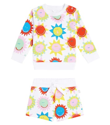 Set sweat-shirt et short imprimés en coton | Stella McCartney Kids