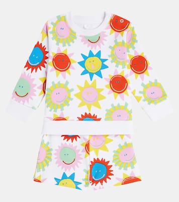 Set sweat-shirt et short imprimés en coton | Stella McCartney Kids