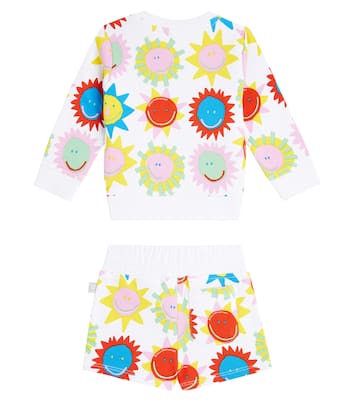 Set sweat-shirt et short imprimés en coton | Stella McCartney Kids