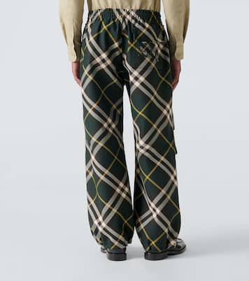 Burberry Check wide-leg pants | Burberry