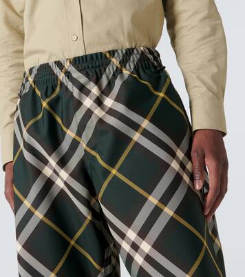 Burberry Check wide-leg pants | Burberry