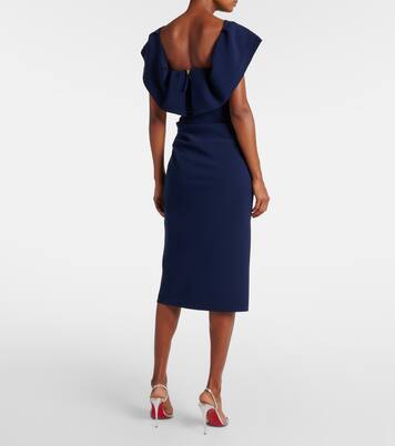 Abito midi con ruches | Carolina Herrera