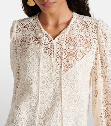 Cotton lace blouse | Frame
