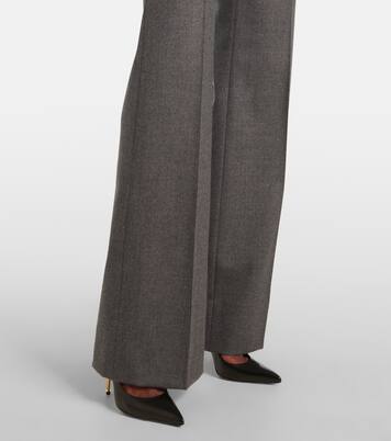 Pantalones bootcut de sarga de lana | Tom Ford