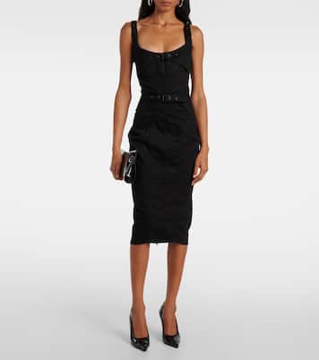 Robe midi en jean | Mugler