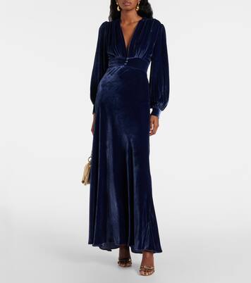 Emery velvet maxi dress | Rixo