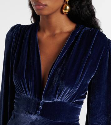 Emery velvet maxi dress | Rixo