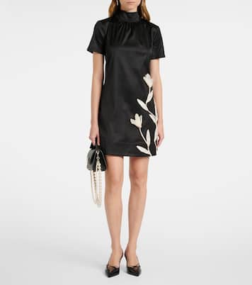 Robe Ilana en satin à fleurs | Staud