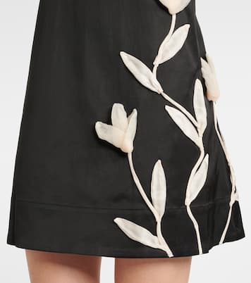 Robe Ilana en satin à fleurs | Staud