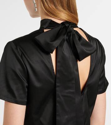 Robe Ilana en satin à fleurs | Staud