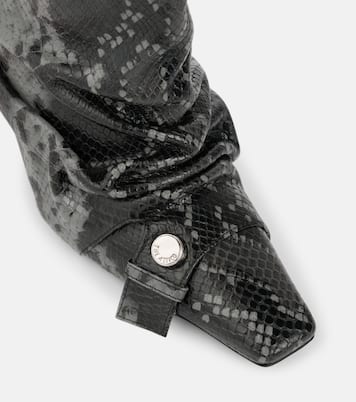 Juno 95 snake-effect leather ankle boots | The Attico