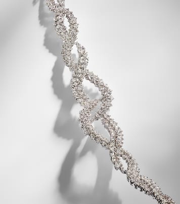 Y-Couture 18kt white gold bangle with diamonds | Yeprem