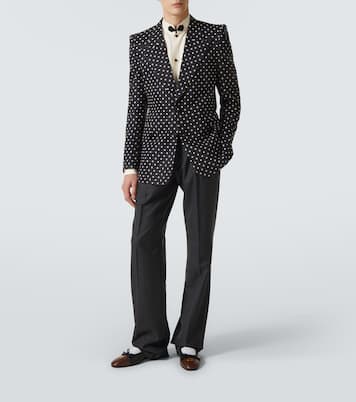 Polka-dot silk blazer | Valentino