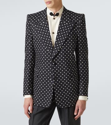 Polka-dot silk blazer | Valentino