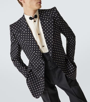 Polka-dot silk blazer | Valentino
