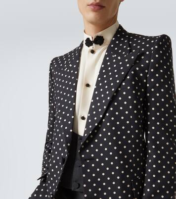 Polka-dot silk blazer | Valentino
