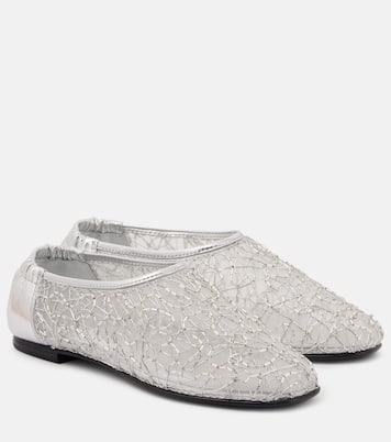 Eden metallic lace ballet flats | Simkhai