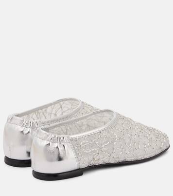 Eden metallic lace ballet flats | Simkhai