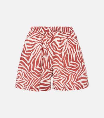 Cotton and silk shorts | Brunello Cucinelli