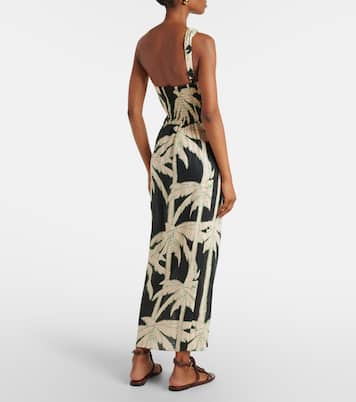 Bedrucktes One-Shoulder-Midikleid | Johanna Ortiz