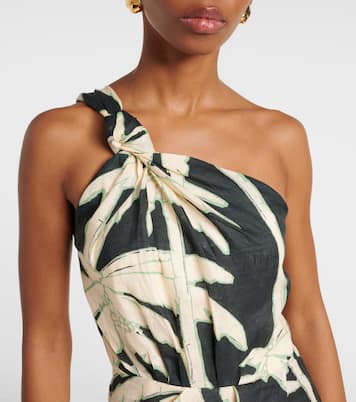 Bedrucktes One-Shoulder-Midikleid | Johanna Ortiz