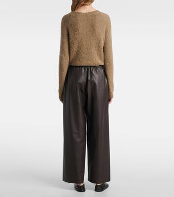 Pantalon ample Yani en cuir | The Row