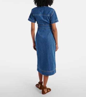 Vestido camisero Tabby de algodón | Veronica Beard