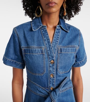 Vestido camisero Tabby de algodón | Veronica Beard