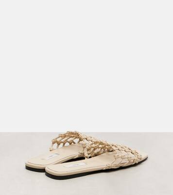 Woven leather slides | Toteme