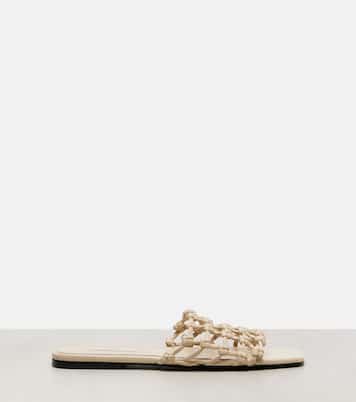 Woven leather slides | Toteme