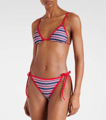 Via striped bikini top | Jade Swim