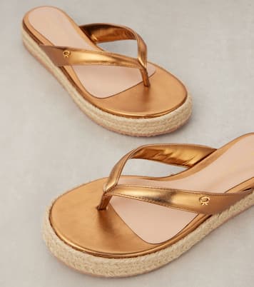 Sandales en cuir métallisé | Gianvito Rossi