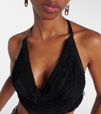 流苏挂脖文胸式上衣 | The Attico