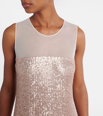 Robe longue à sequins | Norma Kamali