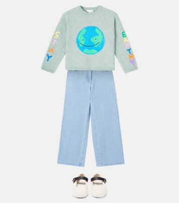 Patch-appliqué sweater | Stella McCartney Kids