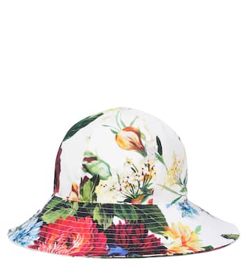 Bedruckter Hut aus Baumwollpopeline | Dolce&Gabbana Kids
