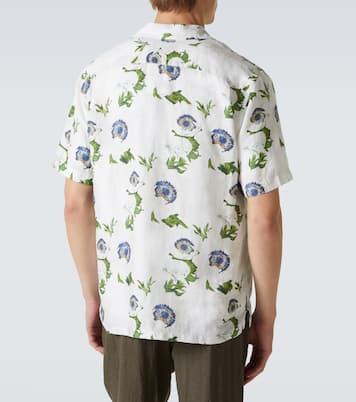 Camicia bowling Maitan in lino con stampa | Orlebar Brown
