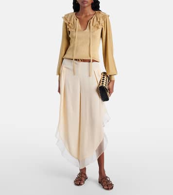 Rockstud metallic leather sandals | Valentino Garavani