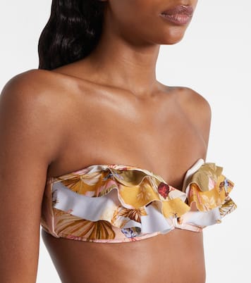 Bikini Ascension floral con volantes | Zimmermann