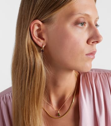 Ohrringe aus 10kt Gelbgold (417/1000) mit Granat | Stone and Strand