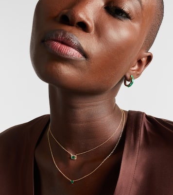 Collana Baby Heart in oro giallo 18kt con smeraldo | Shay Jewelry