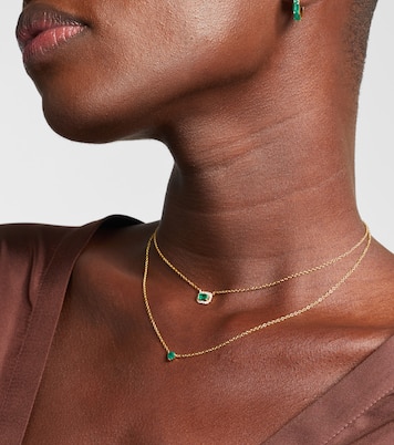 Collana Baby Heart in oro giallo 18kt con smeraldo | Shay Jewelry