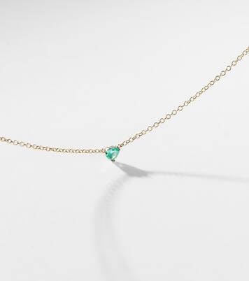 Collana Baby Heart in oro giallo 18kt con smeraldo | Shay Jewelry