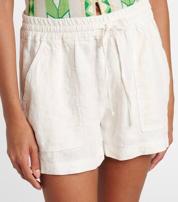 Sutton linen shorts | Velvet