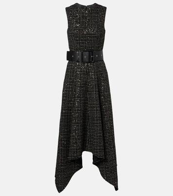 Okimi sequined tweed midi dress | Safiyaa
